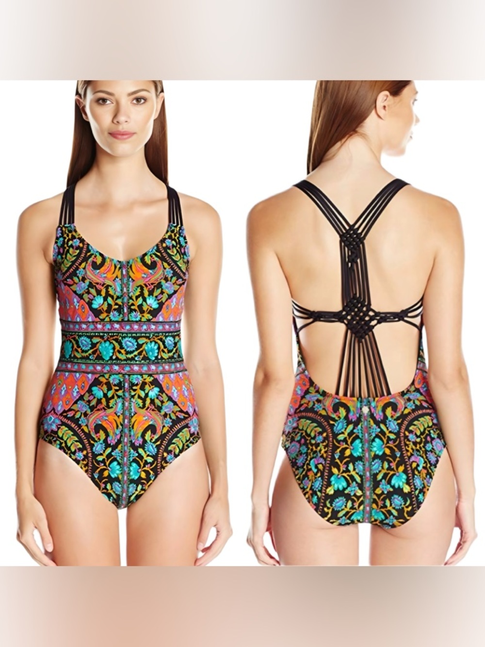 Nanette Lepore King's Road One Piece Swimsuit Size 6 Small Medium